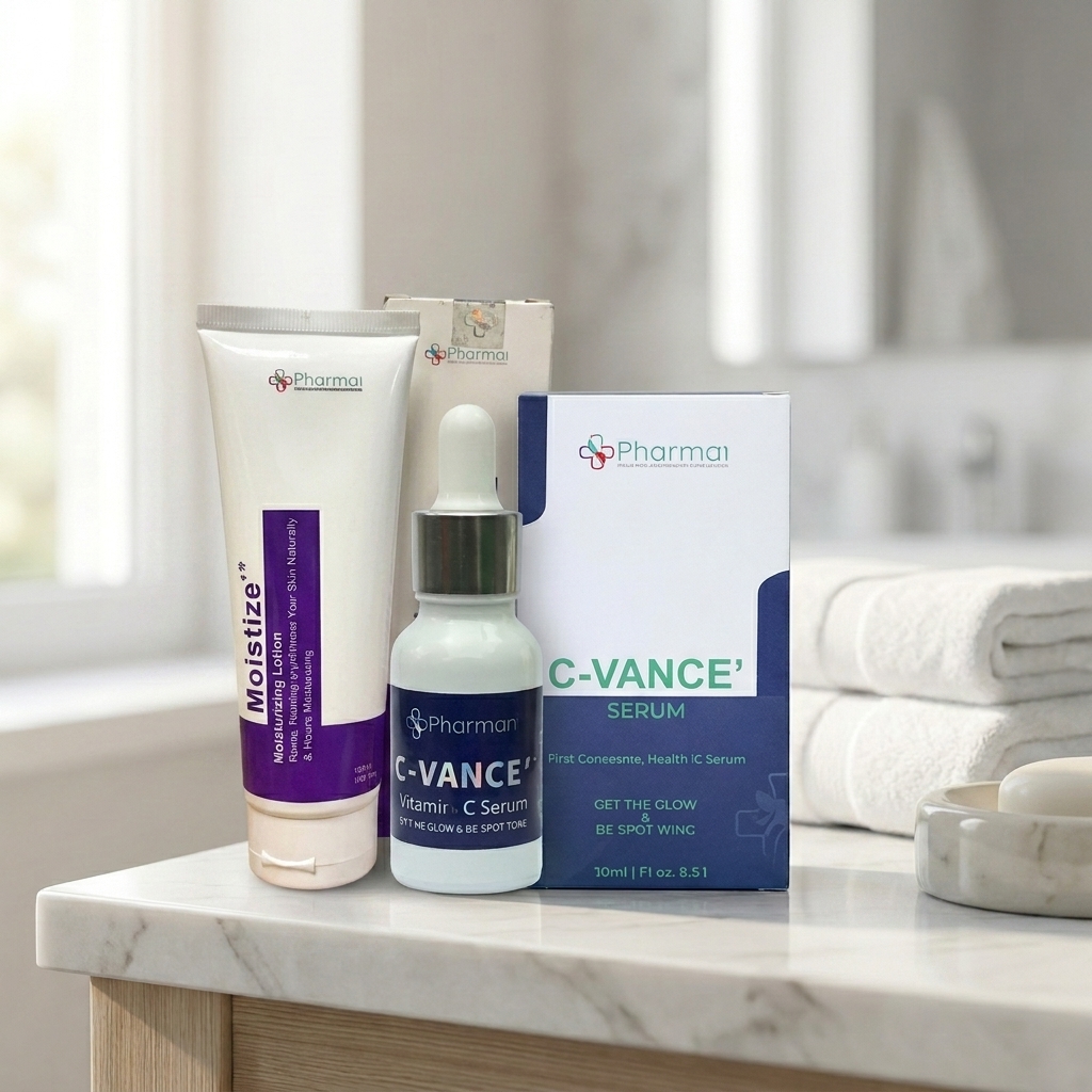 Vitamin C Serum vs Moisturizing Lotion