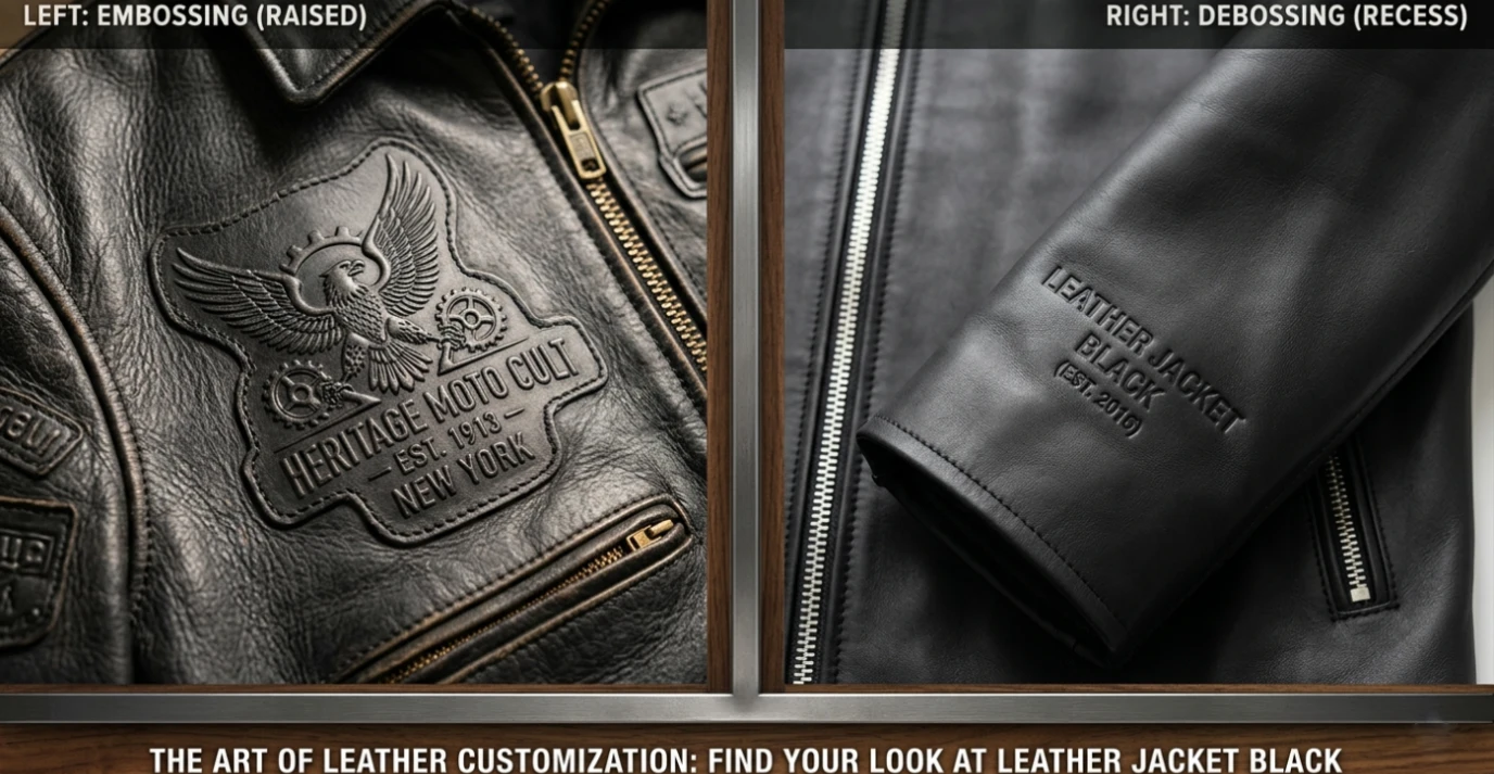 Embossing and Debossing on Leather