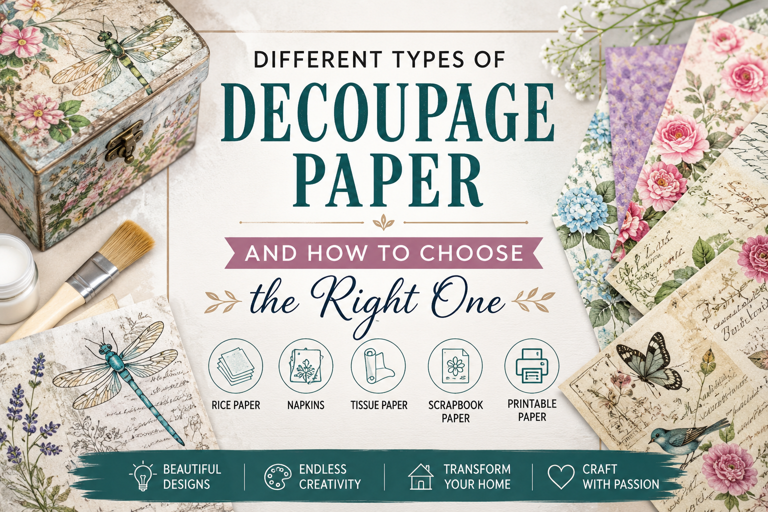 Different Types of Decoupage Paper and How to Choose the Right One