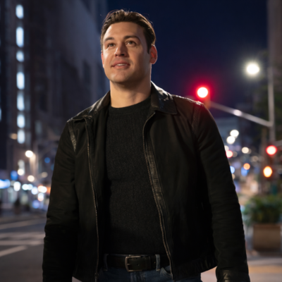 Ryan Guzman wearing a stylish jacket in 9-1-1 Nashville TV series scene