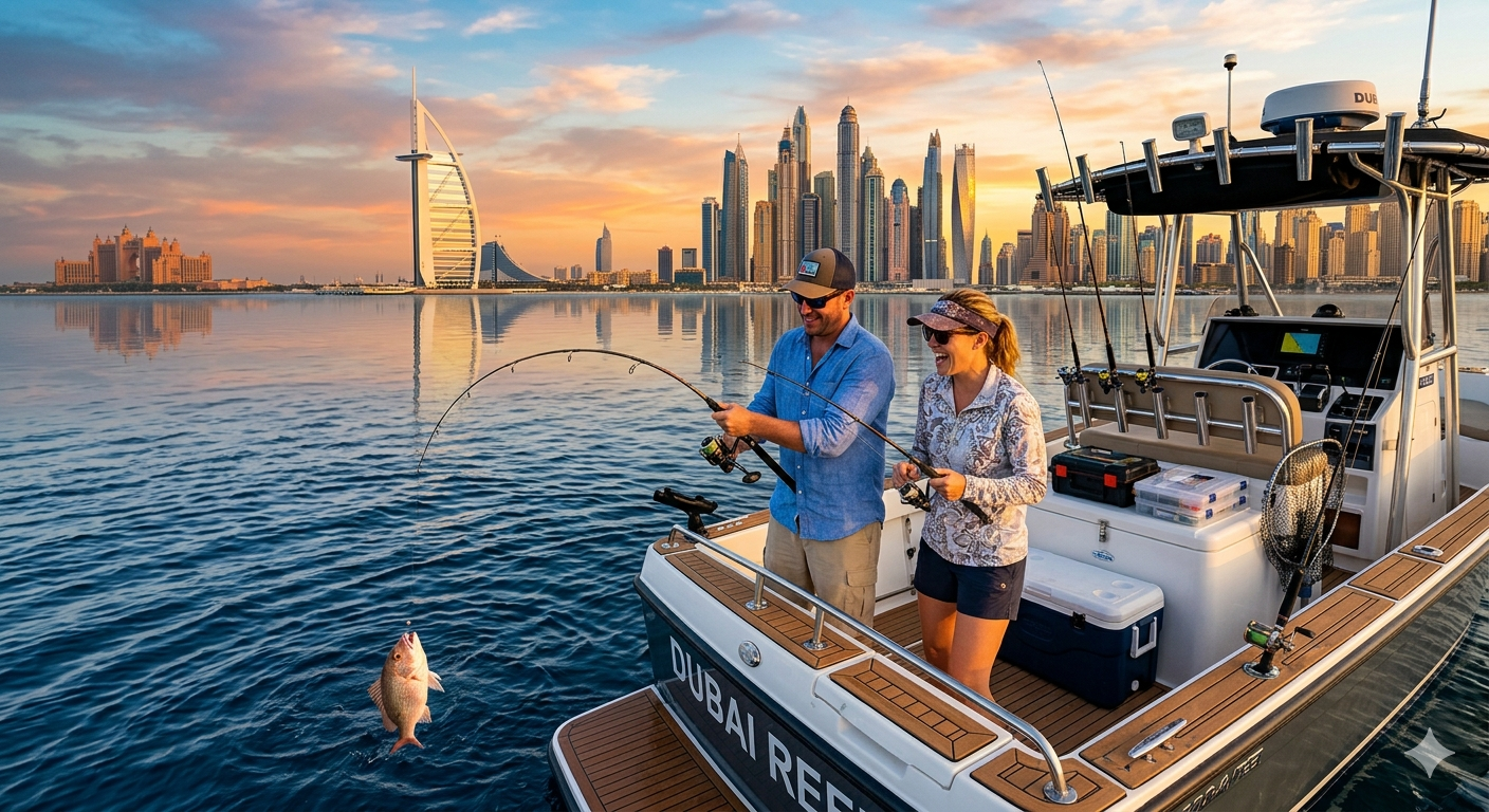 Adults Fishing in Dubai