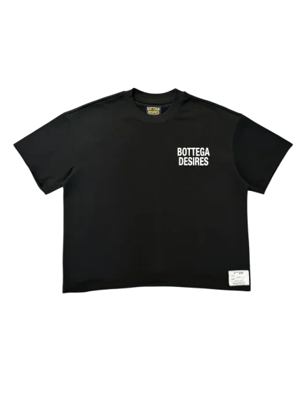 “Bottega Desires black oversized graphic tee