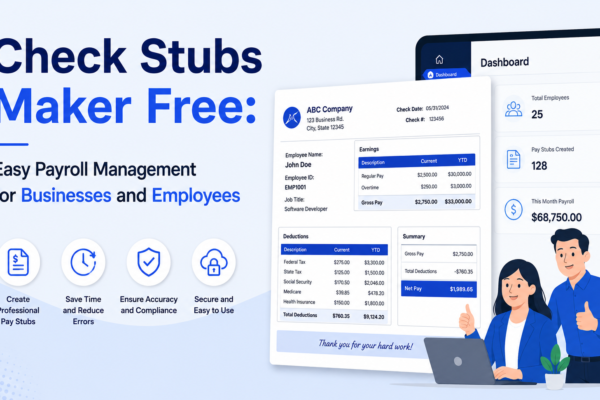Check Stubs Maker Free: Easy Payroll Management for Businesses and Employees