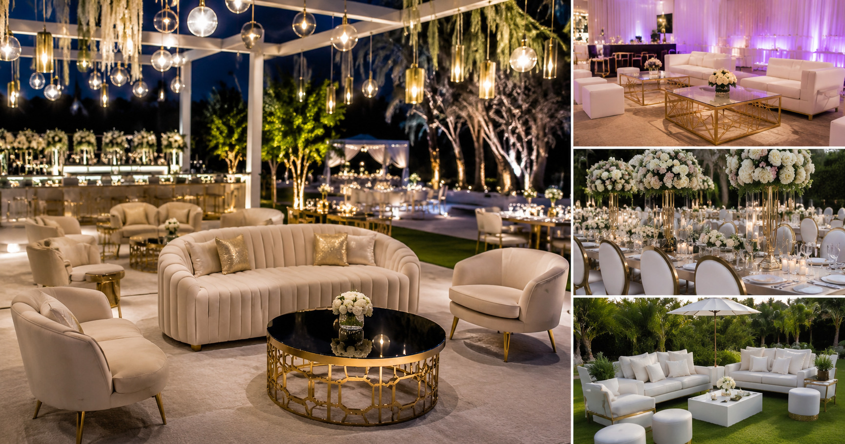 Luxury event furniture rental Dubai