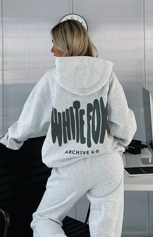 Clean Aesthetic White Fox Hoodie – Archive Series
