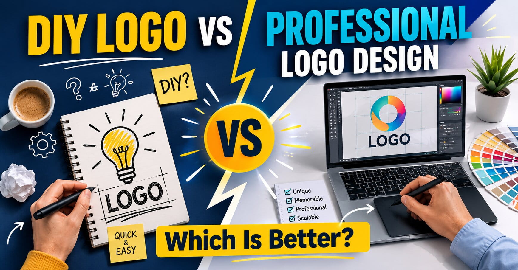 DIY Logo vs Professional Logo Design