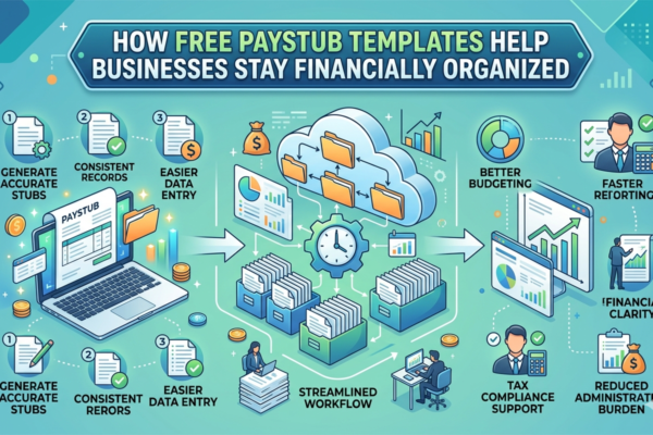 How Free Paystub Templates Help Businesses Stay Financially Organized