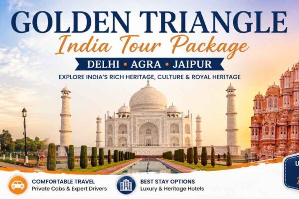 Golden Triangle India Tour Package featuring Delhi Agra and Jaipur tourist attractions