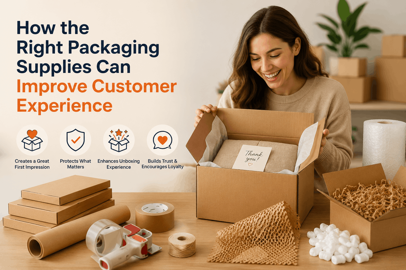 How the Right Packaging Supplies Can Improve Customer Experience
