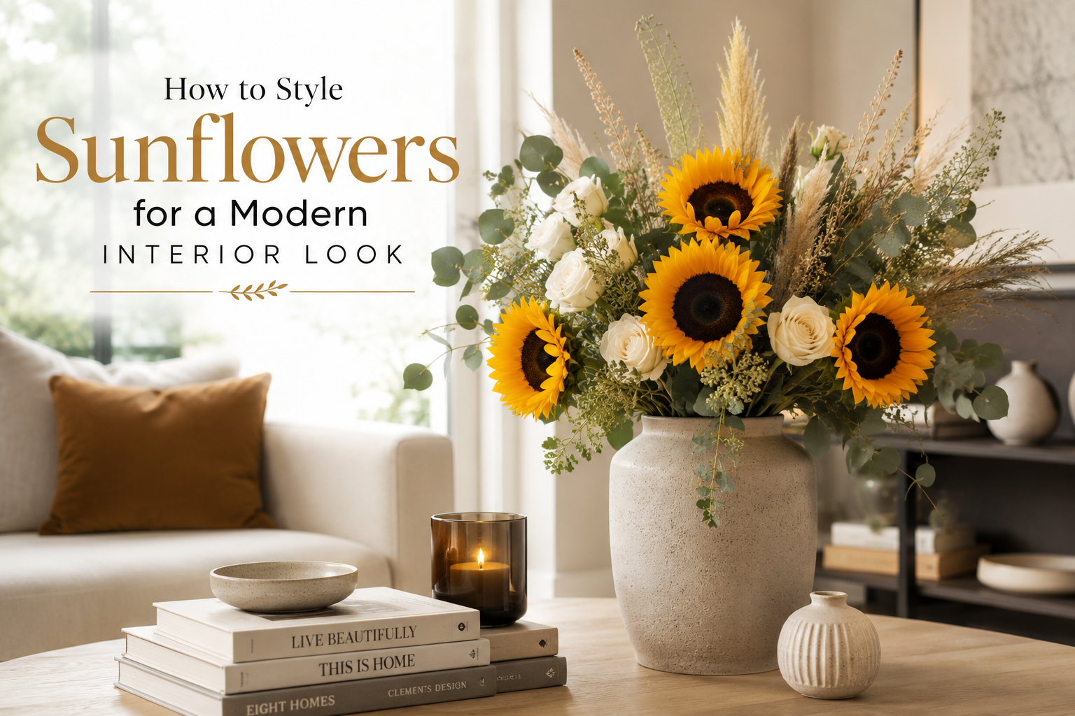 How to Style Sunflowers for a Modern Interior Look