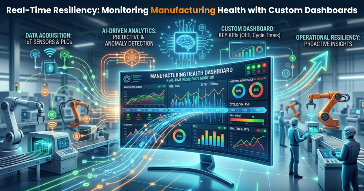 Real-Time Resiliency Monitoring Manufacturing Health with Custom Dashboards