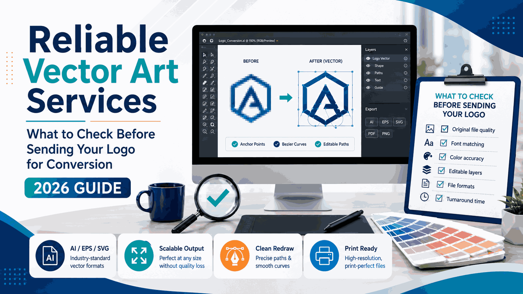 Reliable Vector Art Services What to Check Before Sending Your Logo for Conversion (2026 Guide)
