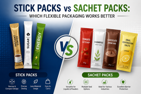 Stick Packs vs Sachet Packs Which Flexible Packaging Works Better