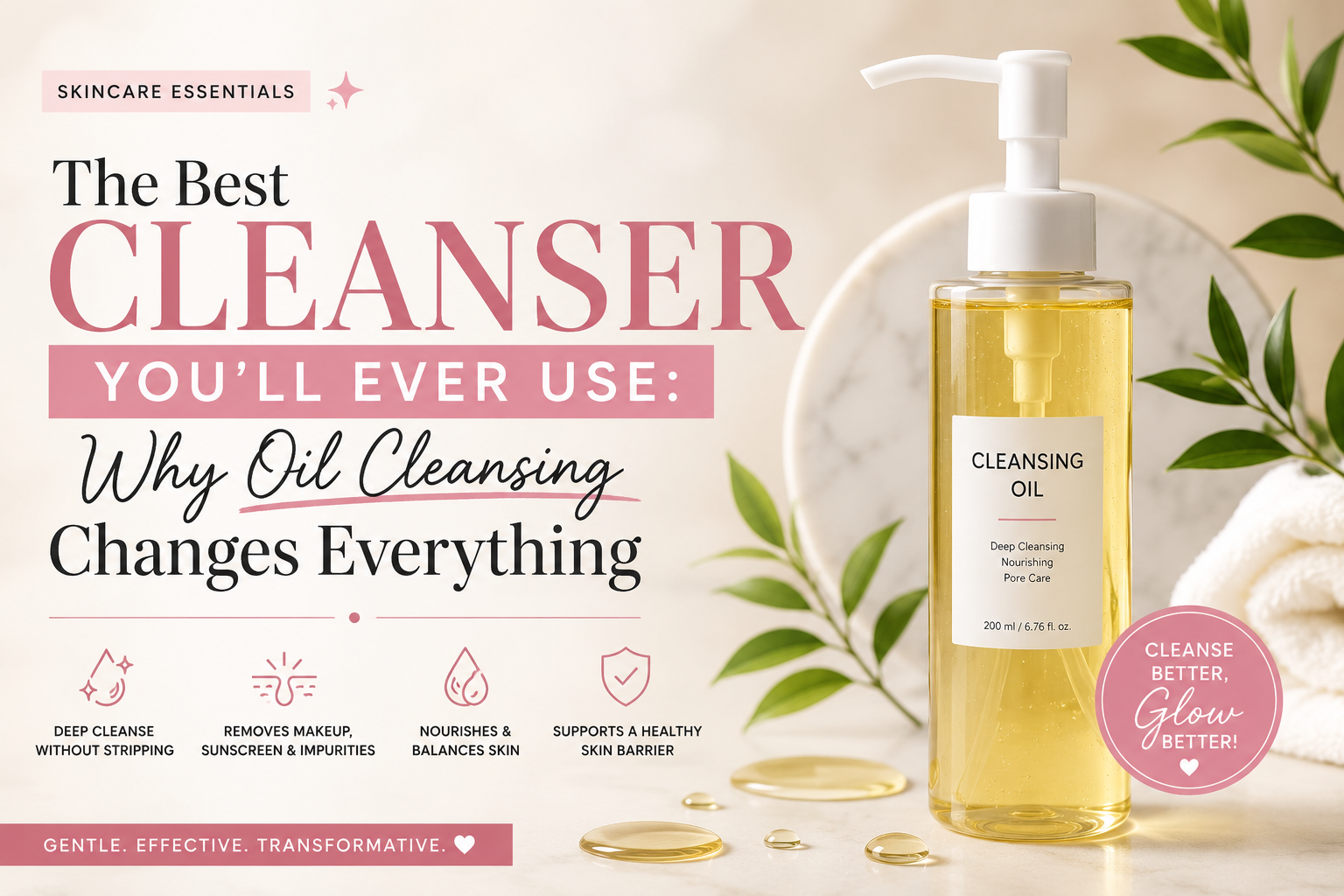 The Best Cleanser You'll Ever Use Why Oil Cleansing Changes Everything