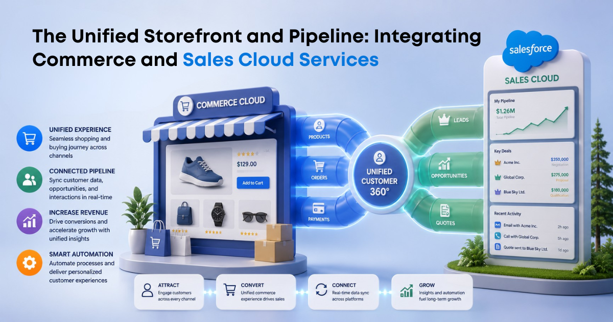 The Unified Storefront and Pipeline Integrating Commerce and Sales Cloud Services
