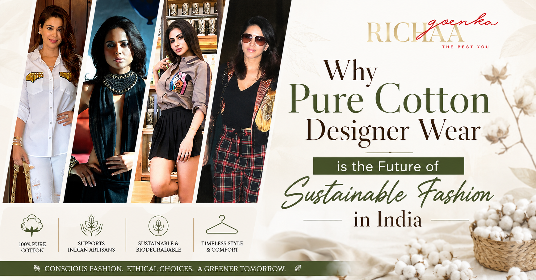 Why Pure Cotton Designer Wear is the Future of Sustainable Fashion in India
