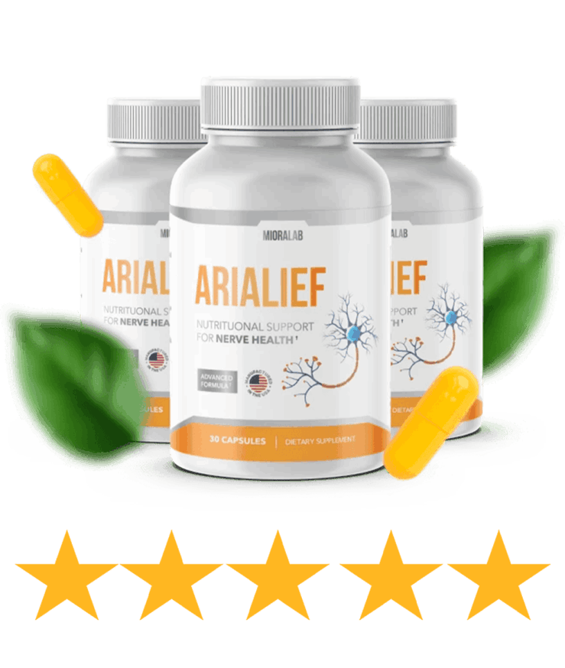Arialief natural wellness supplement supporting daily comfort, flexibility, mobility, and active lifestyle health support.
