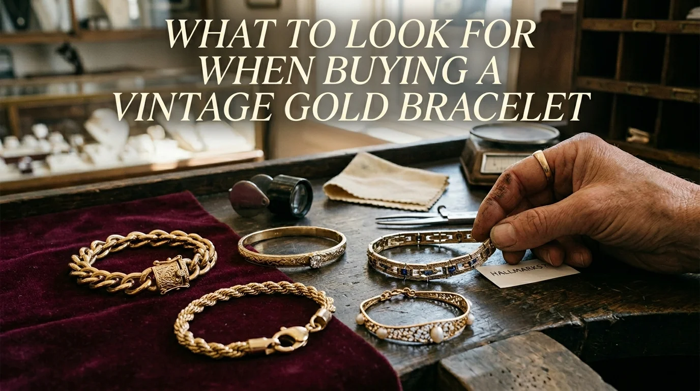 What to Look for When Buying a Vintage Gold Bracelet