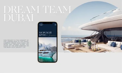 A modern landing page design displayed on a laptop screen showcasing a clean layout, call-to-action buttons, and responsive web design tailored for businesses in Dubai.