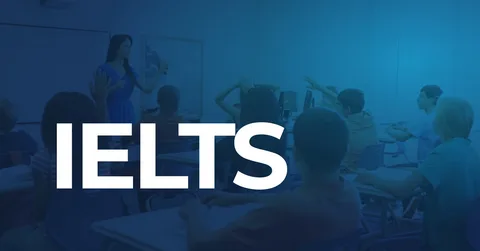 Text displaying 'IELTS Preparation' prominently, indicating study materials or resources for the International English Language Testing System exam
