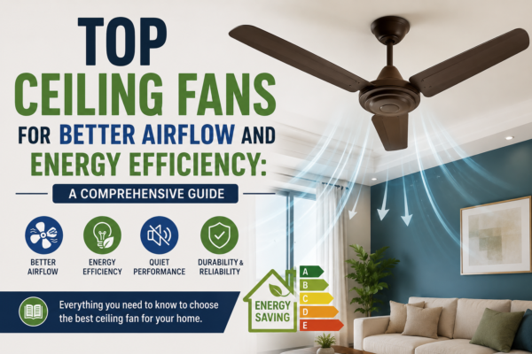 Top Ceiling Fans for Better Airflow and Energy Efficiency: A Comprehensive Guide