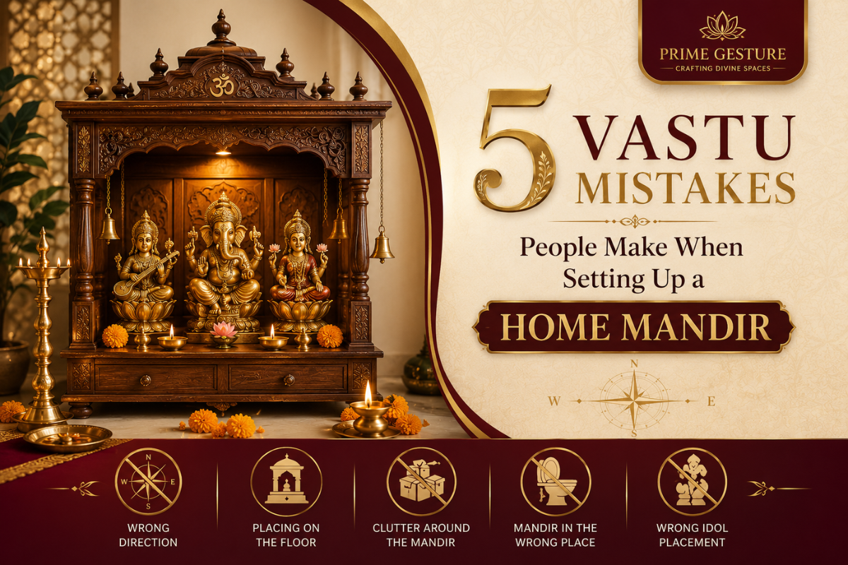 5 Vastu Mistakes People Make When Setting Up a Home Mandir
