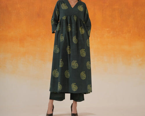 cotton anarkali kurta set