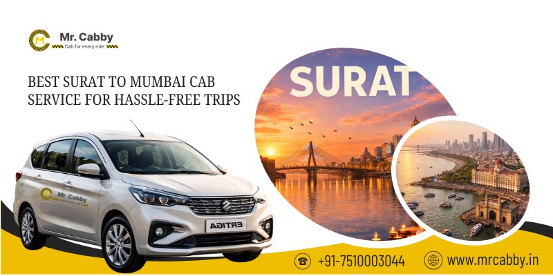 surat to mumbai cab