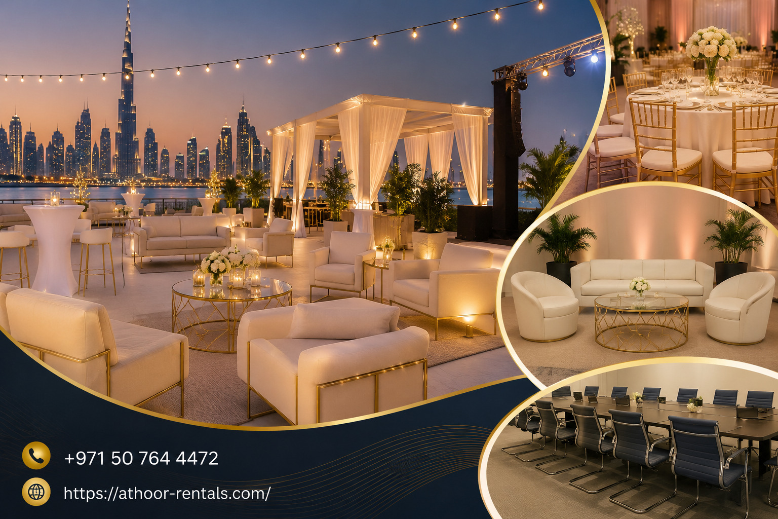 Event furniture rental Dubai