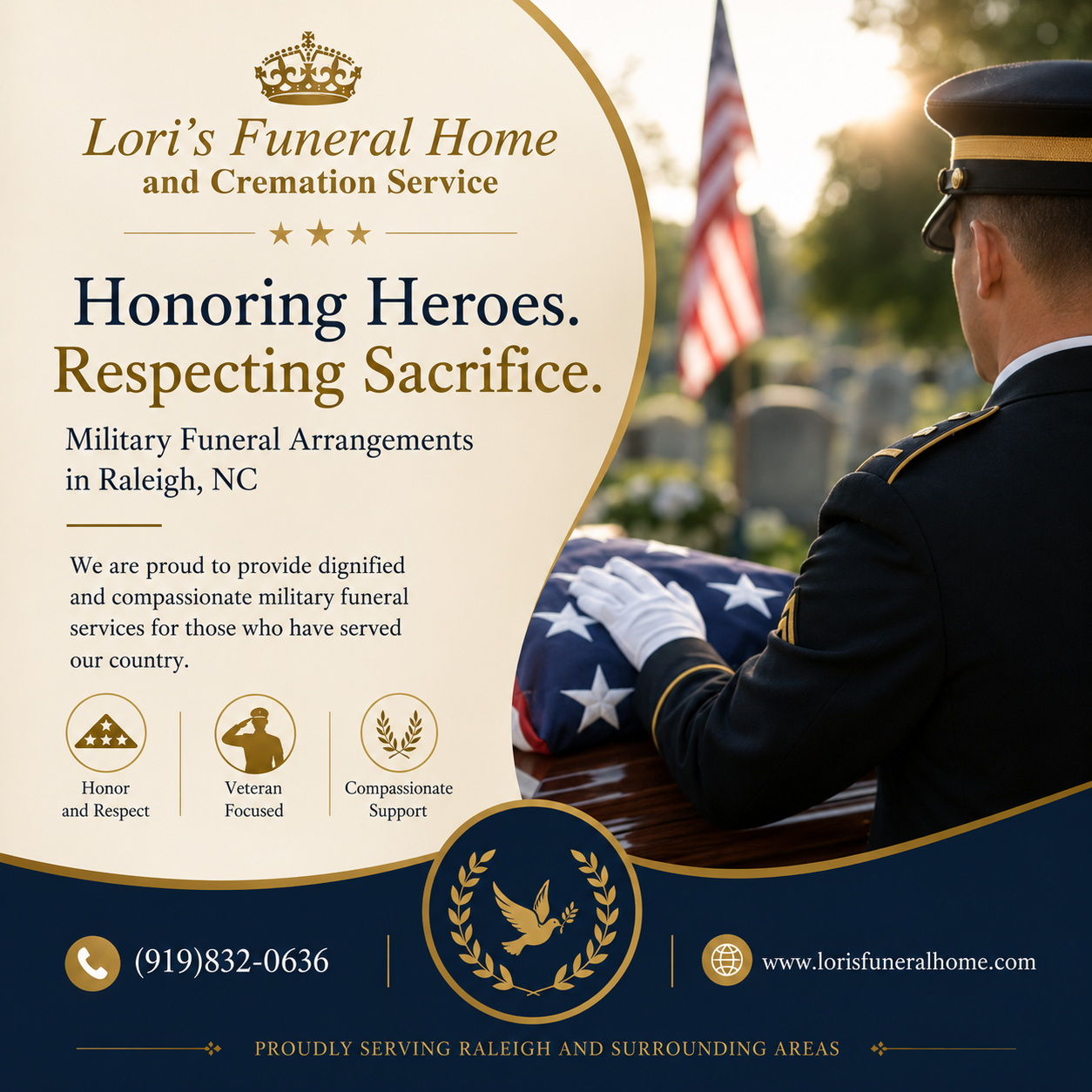military funeral honors in Raleigh