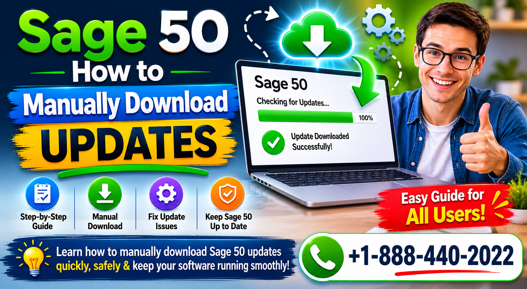 sage 50 how to manually download updates
