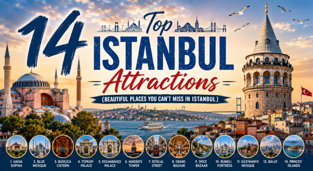 14 Top Istanbul Attractions (Beautiful Places You Can’t Miss in Istanbul)