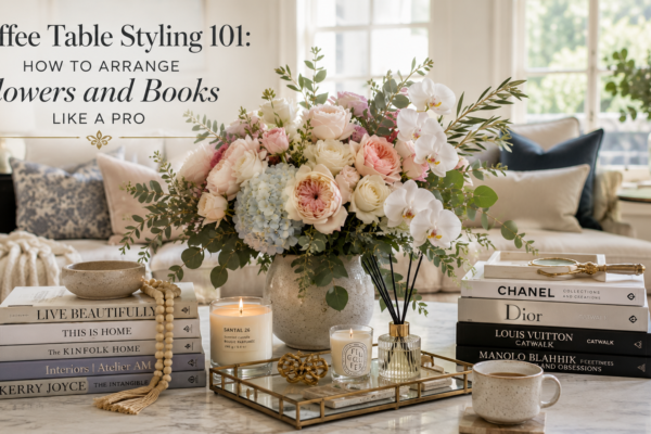 Coffee Table Styling 101 How to Arrange Flowers and Books Like a Pro