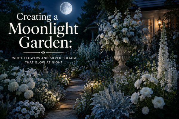 Creating a Moonlight Garden White Flowers and Silver Foliage That Glow at Night
