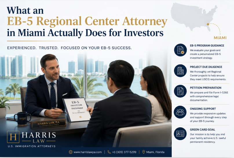 EB5 Regional Center Visa Investor Attorney Miami