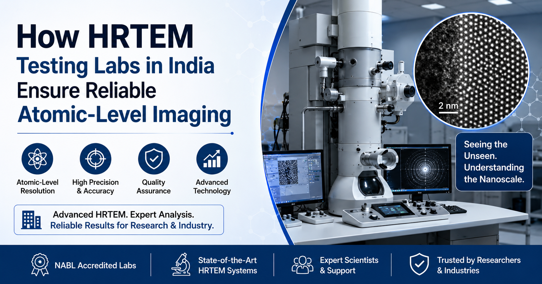 How HRTEM Testing Labs in India Ensure Reliable Atomic-Level Imaging