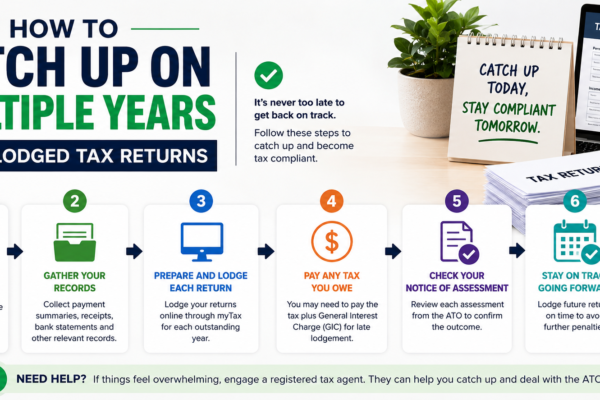 How to Catch Up on Multiple Years of Unlodged Tax Returns