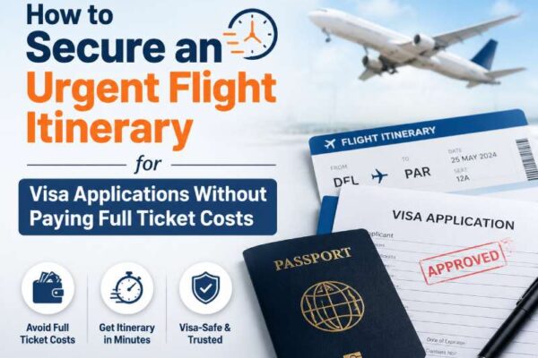 How to Secure an Urgent Flight Itinerary for Visa Applications Without Paying Full Ticket Costs