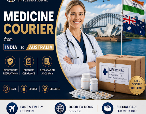 Medicine Courier from India to Australia