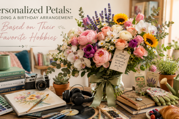 Personalized Petals Building a Birthday Arrangement Based on Their Favorite Hobbies