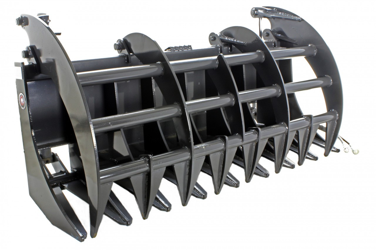 mini excavator rake attachment