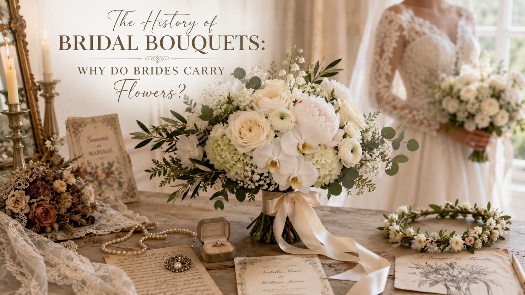 The History of Bridal Bouquets Why Do Brides Carry Flowers