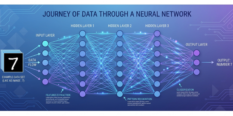 The Journey of Data Through a Neural Network