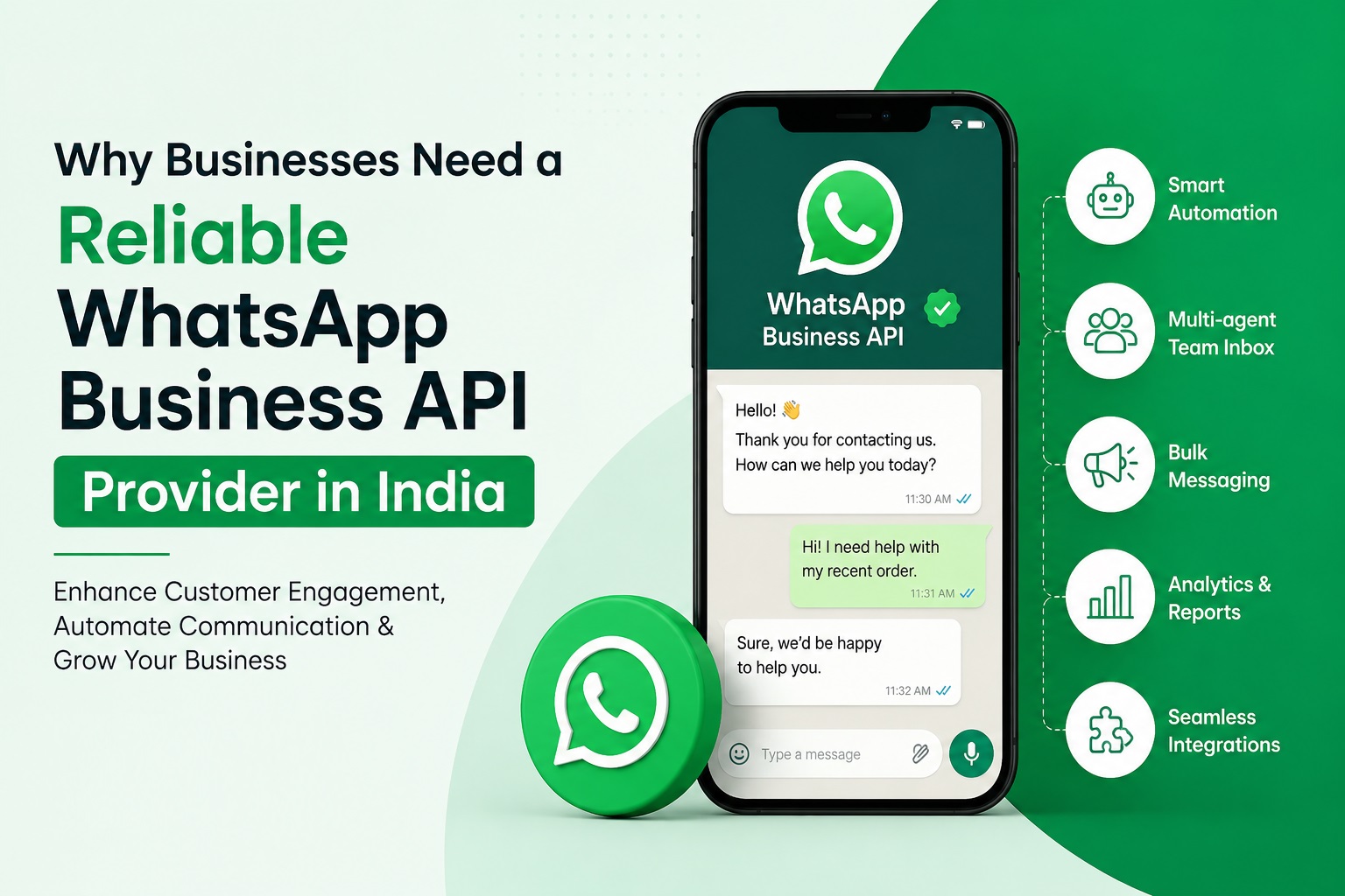 Why Businesses Need a Reliable WhatsApp Business API Provider in India