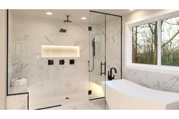shower glass partition dubai