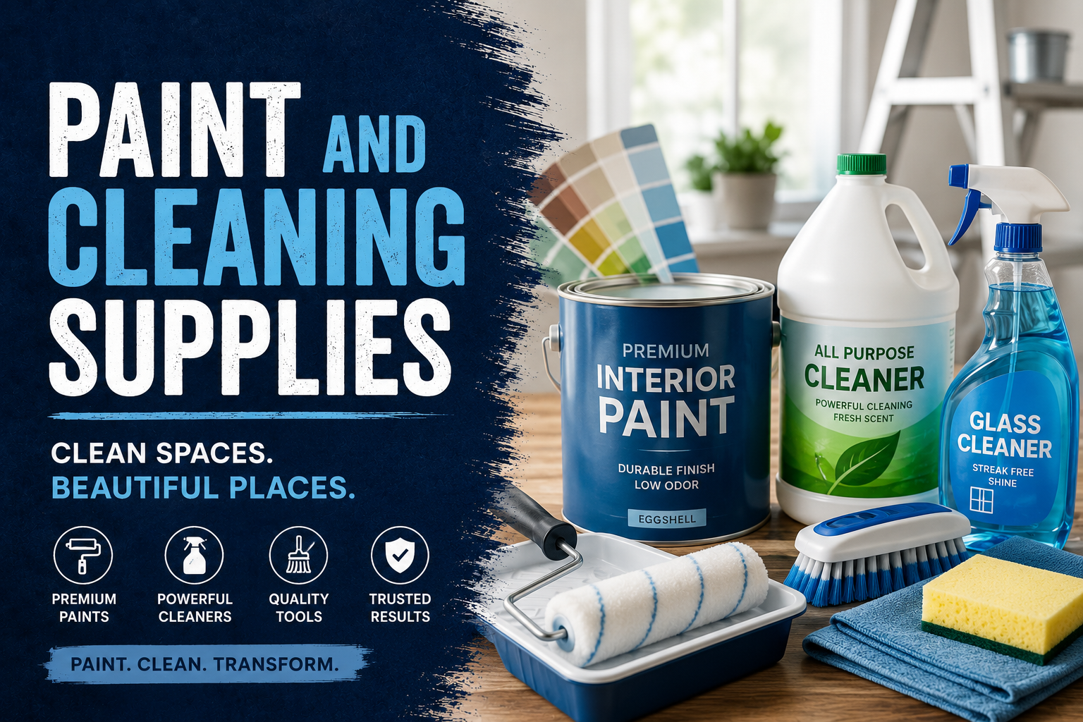 paint And Cleaning Supplies