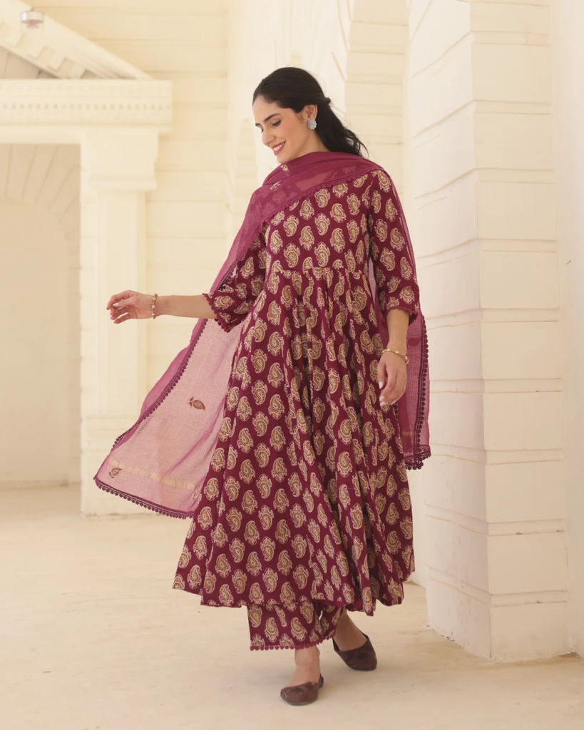 printed suit set