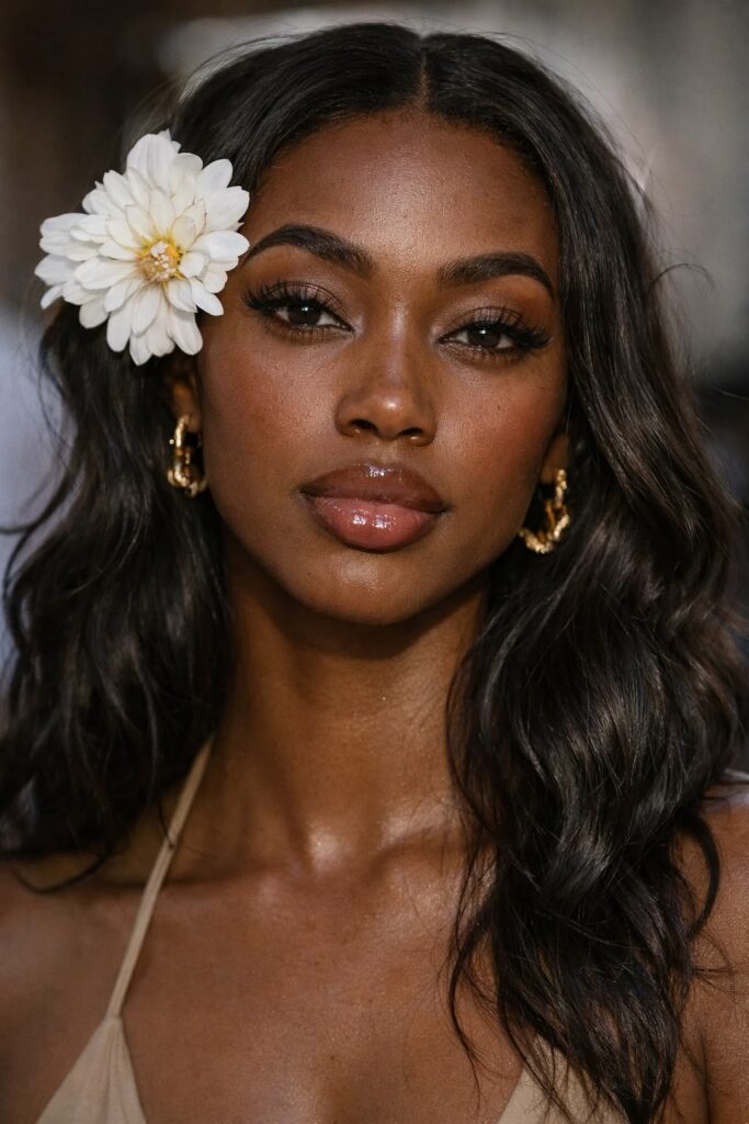 Classic Look With Human Hair Closure