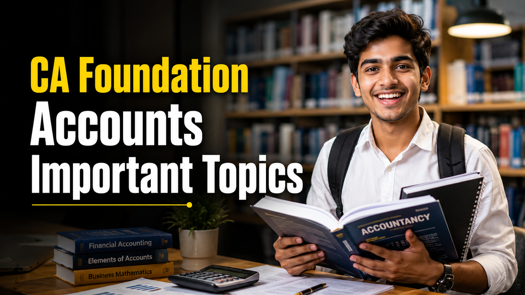 CA Foundation Accounts Important Topics