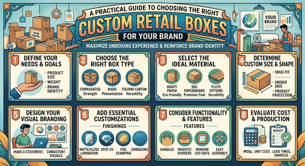 A Practical Guide to Choosing the Right Custom Retail Boxes for Your Brand